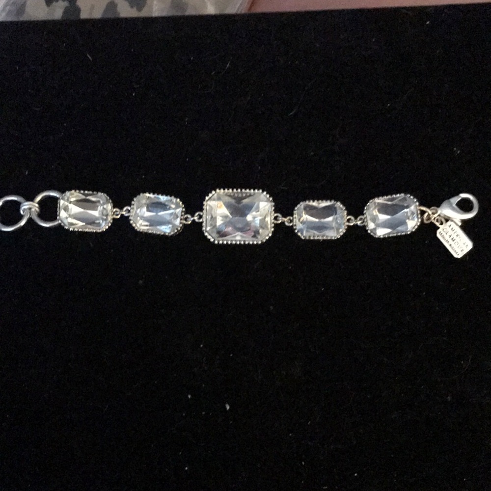 Silver bracelet by American glamour
